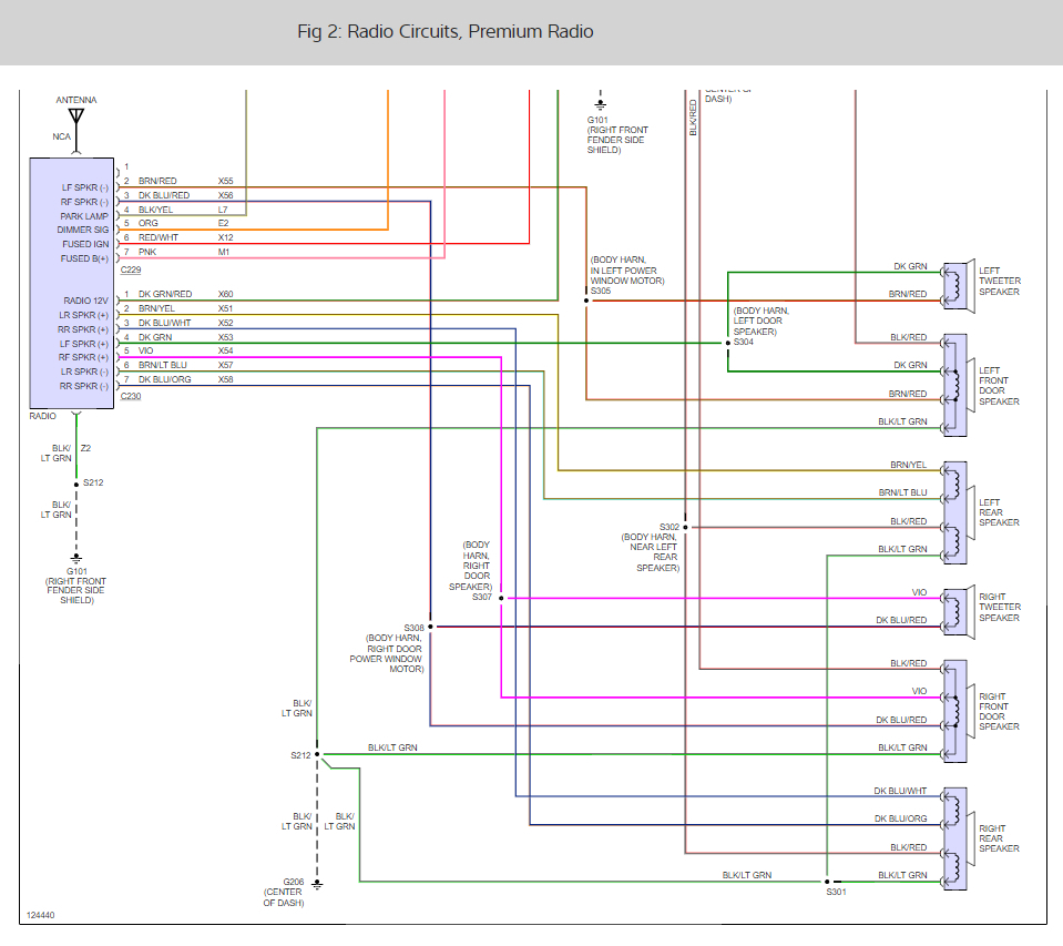 Stereo Wiring Diagrams: V8 Engine. I Need the Color Code for the ...  Wiring Diagram Stereo 99 Dodge 1509    2CarPros