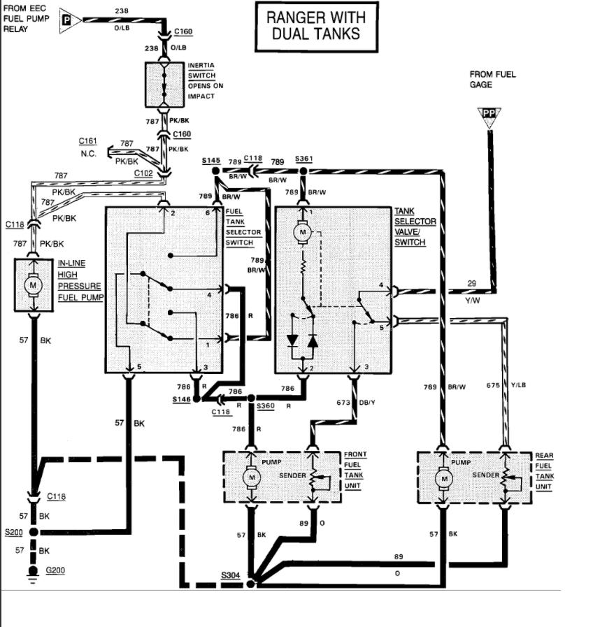 1994 Ford Ranger Fuel Pump Wiring Diagram - Wiring Diagram