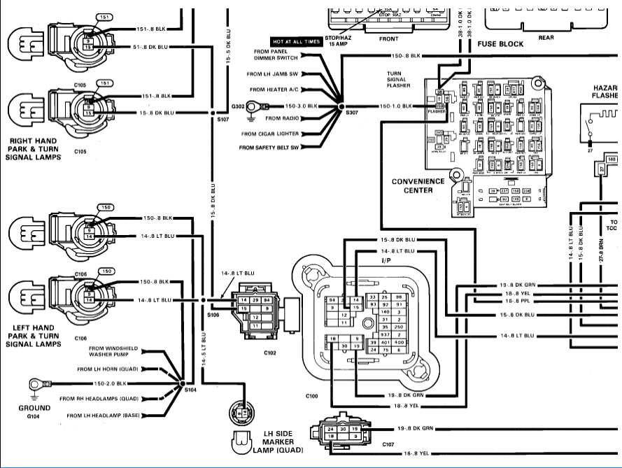 1988 Chevy Truck Tail Light Wiring Diagram. 1988 chevy silverado rear