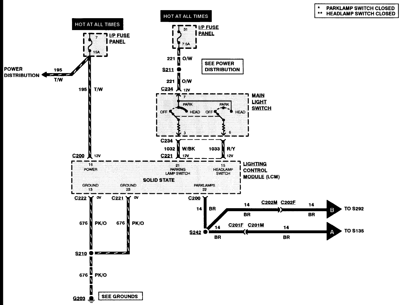 Parking Lights Do Not Work No Park Lights. I Replaced the Light