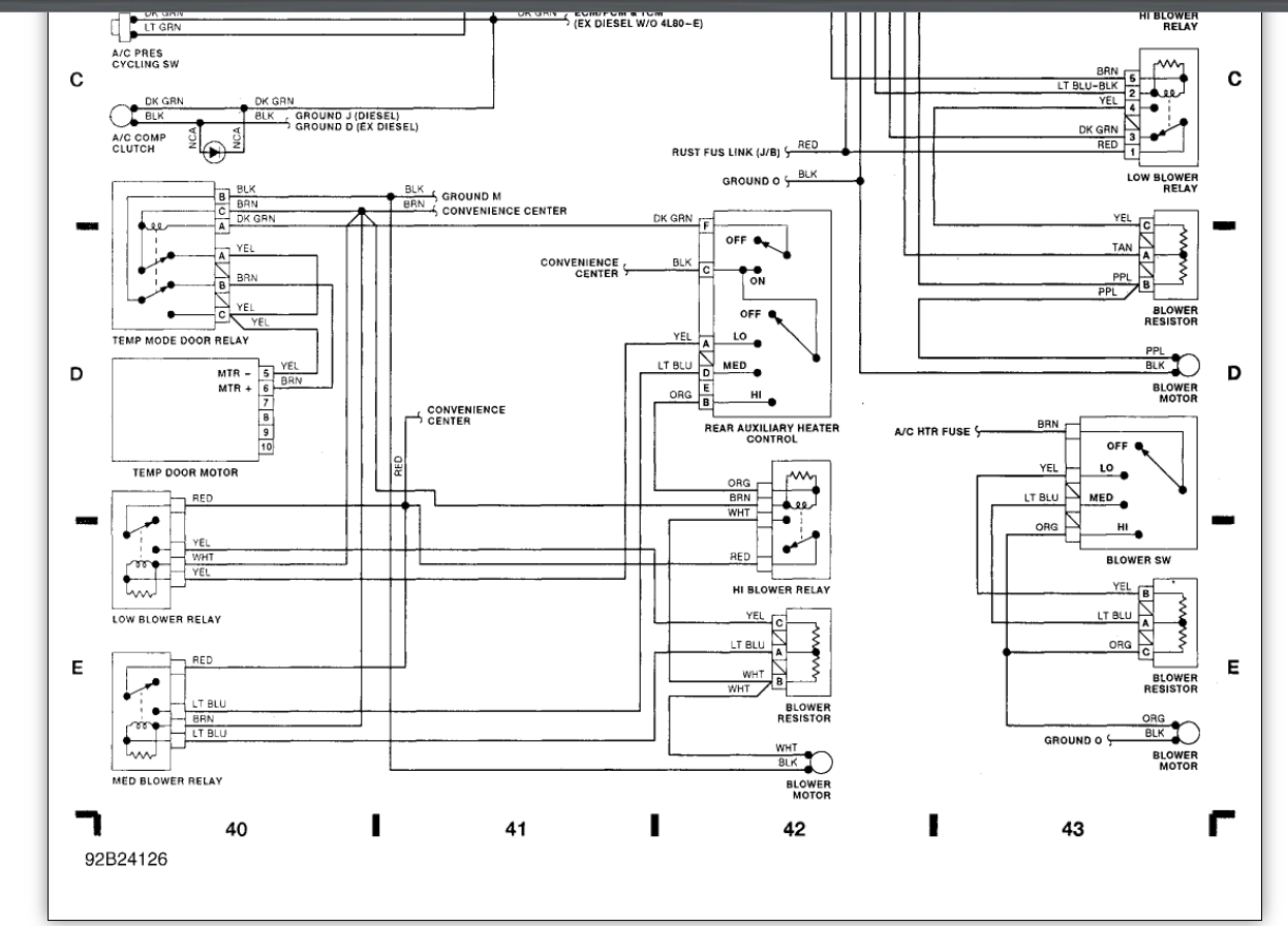 95 Chevy Silverado Heater Control Wiring - Wiring Diagram  