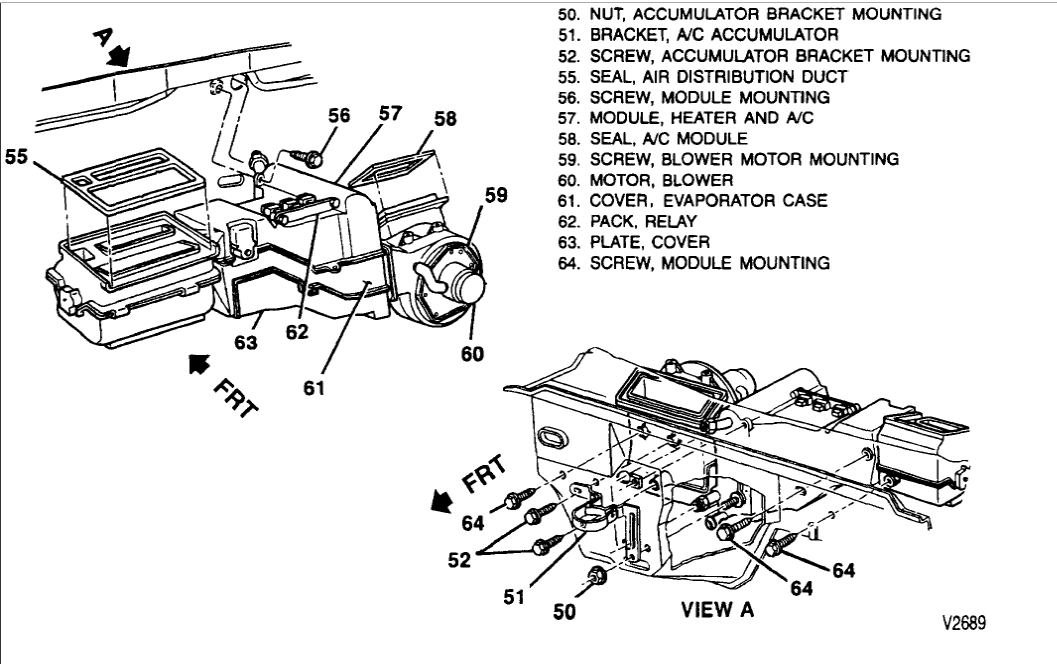 Heater Stopped Working Air Goes to the Rear but Not the Front.