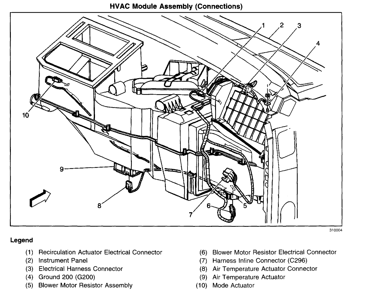 2012 chevy cruze mode door actuator replacement