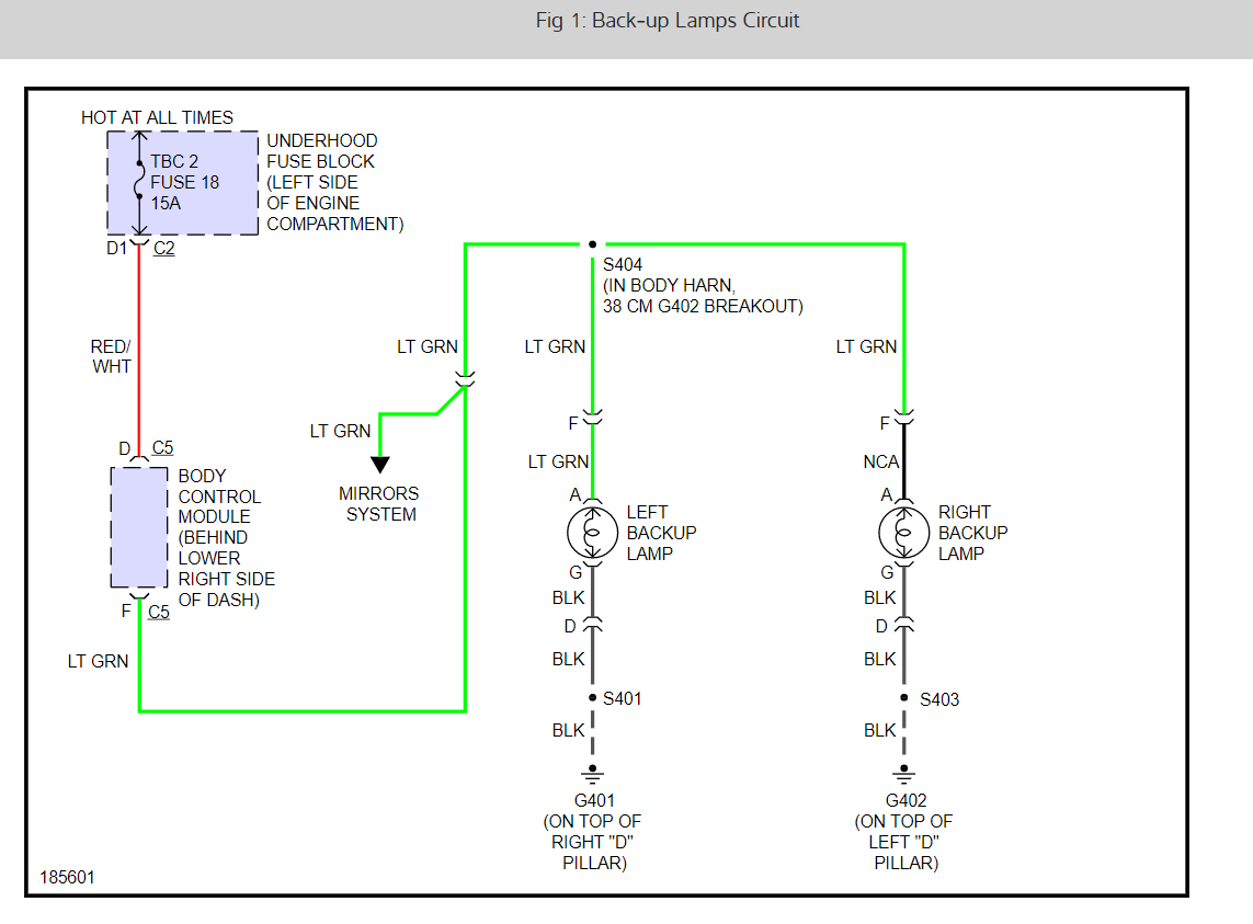 Back Up Lights Not Working I Have No Back Up Lights on a 2004