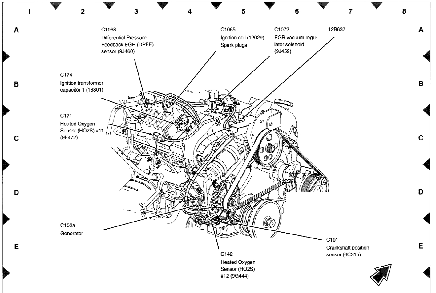 33 2001 Ford Taurus O2 Sensor Diagram