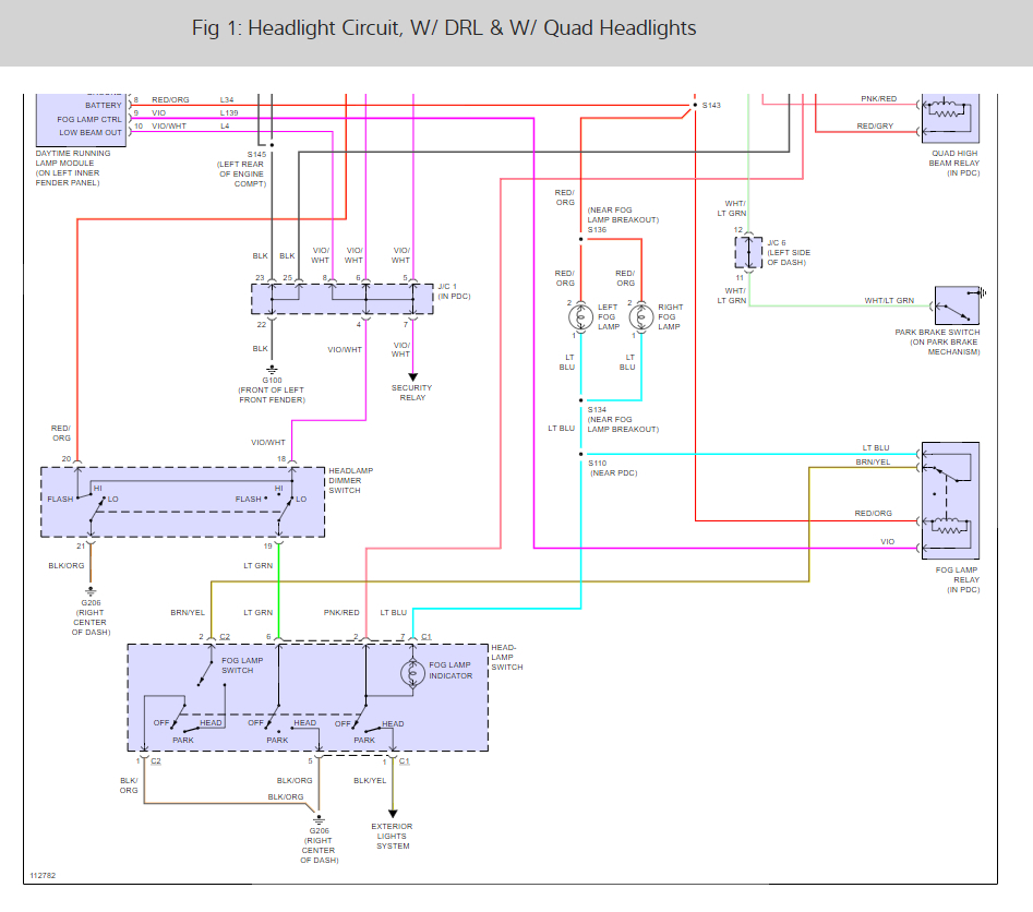 Headlight Wiring Diagram I Am Looking