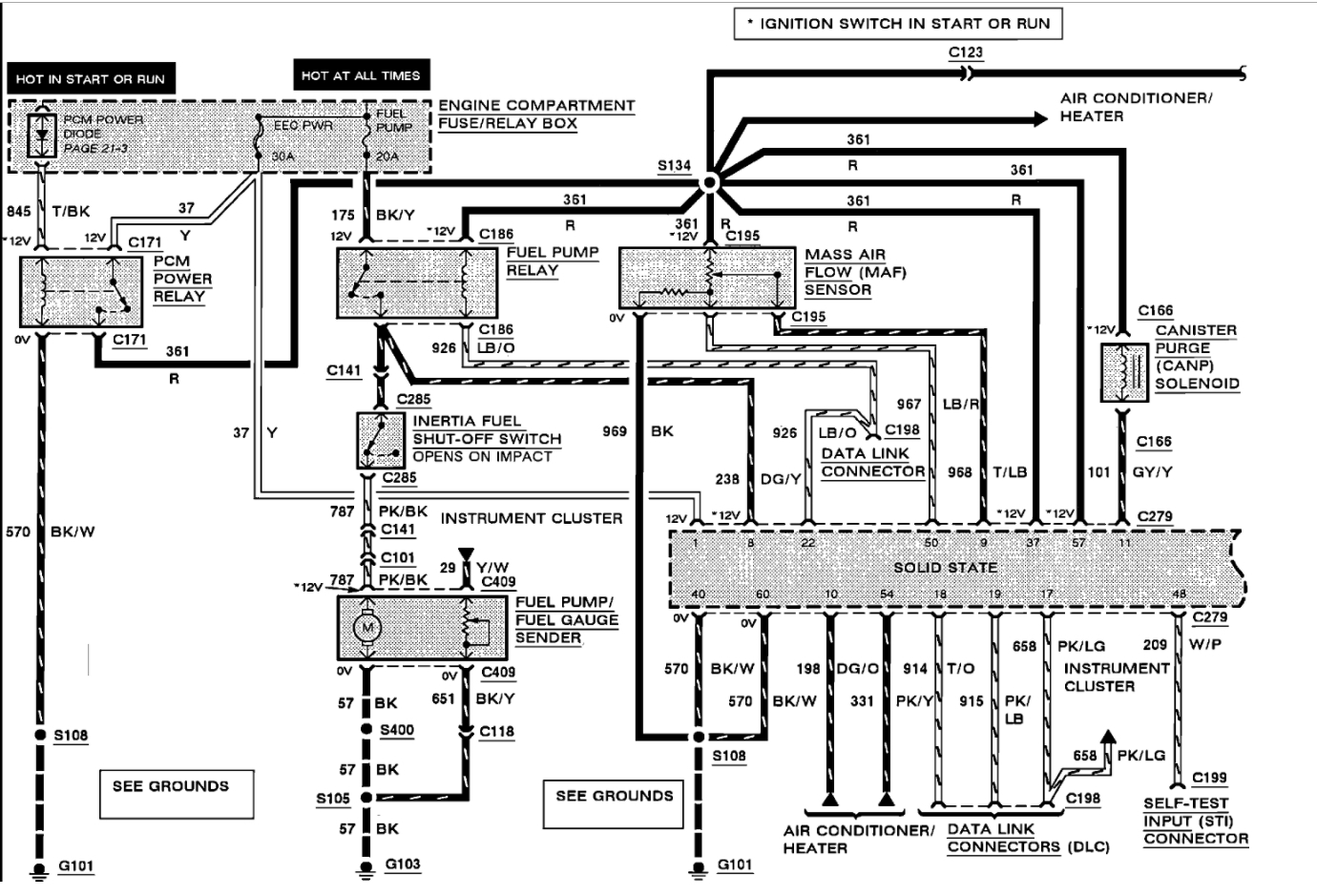 1985 Ford Ranger Fuel Pump Wiring Diagram