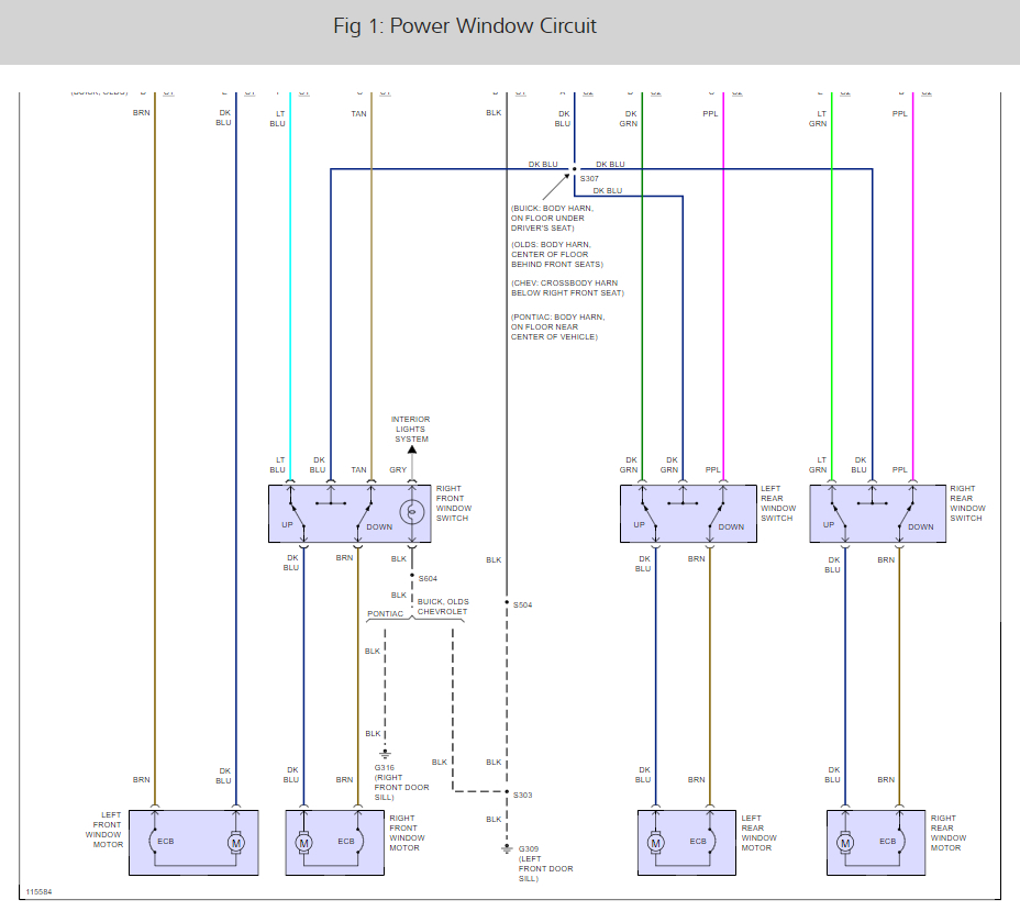 99 Park Ave Power Window Wiring Diagram from www.2carpros.com