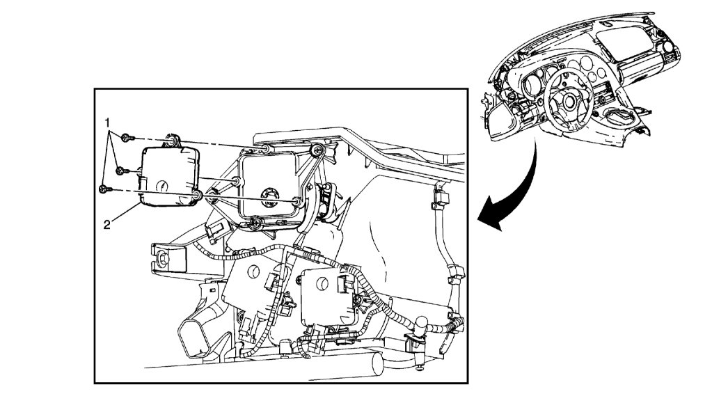 A/C Actuator Location Where Is the A/C Actuator Located in This