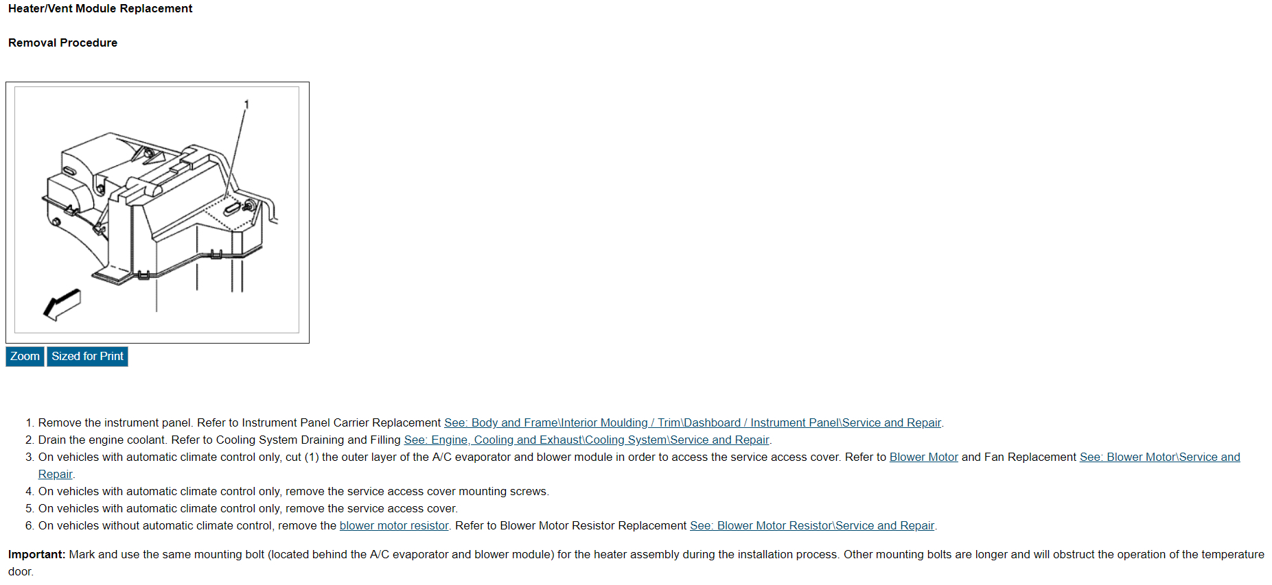 How to Change Heater Core I Would Like to Know How to Open the