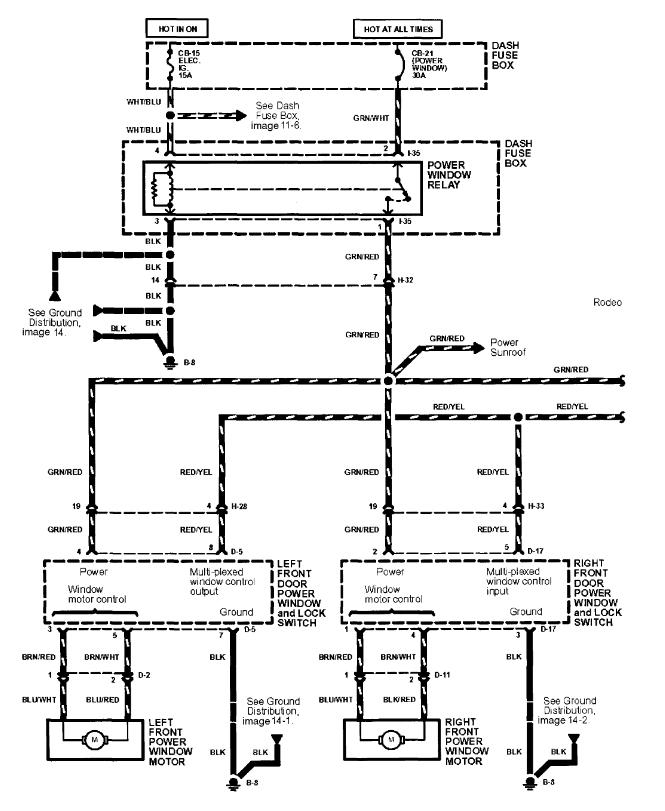 Power Window Master Switch Harness Wiring Diagram