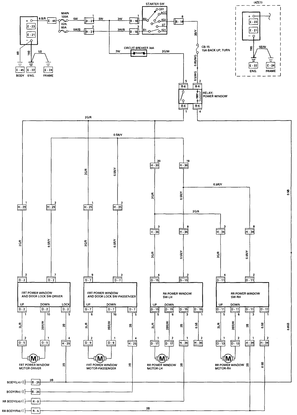 2001 Silverado Power Window Wiring Diagram - Wiring Diagram