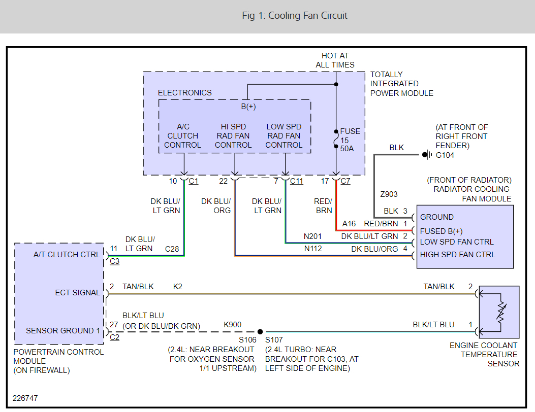 2004 Pt Cruiser Cooling Fan Wiring Diagram - Wiring Diagram