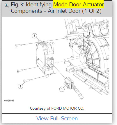Driver Side Blend Door Actuator Replacement: When AC Is Turned On...