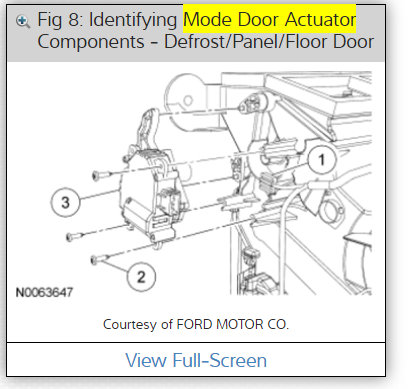 Driver Side Blend Door Actuator Replacement: When AC Is Turned On...