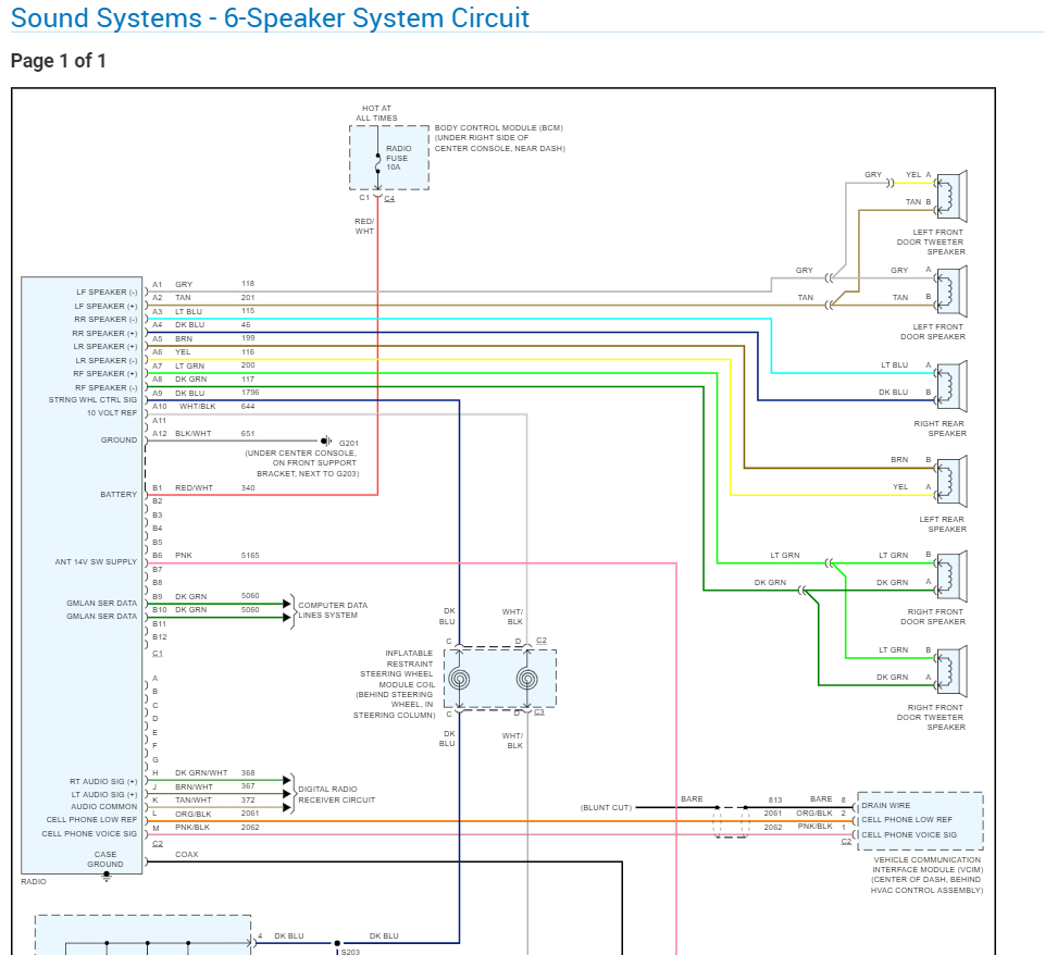 39 2007 Pontiac G6 Stereo Wiring Diagram - Wiring Diagram Online Source