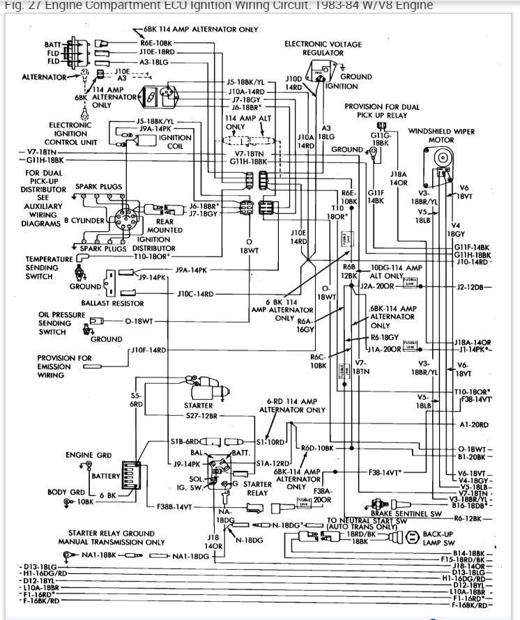 1986 Dodge D150 Wiring Diagrams