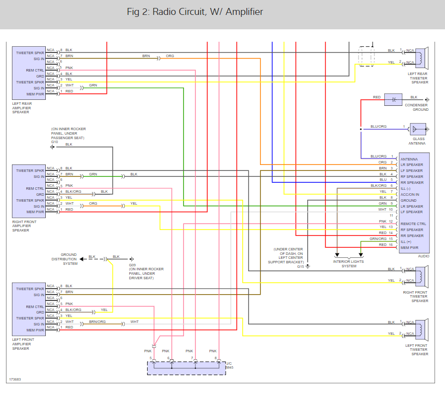 Stereo Wiring  Where Is My Car Stereo Factory Amplifier