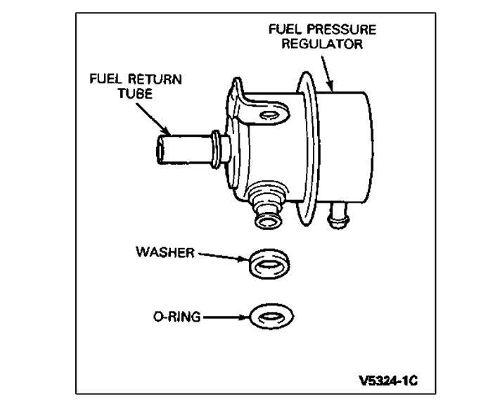Fuel Line at Regulator Fuel Pressure Regulator Is Leaking Out