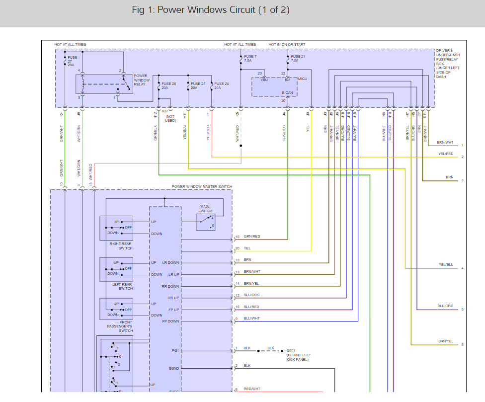 05 Honda Accord Ex Wiring Diagram / Power Window Wiring Diagram 2005