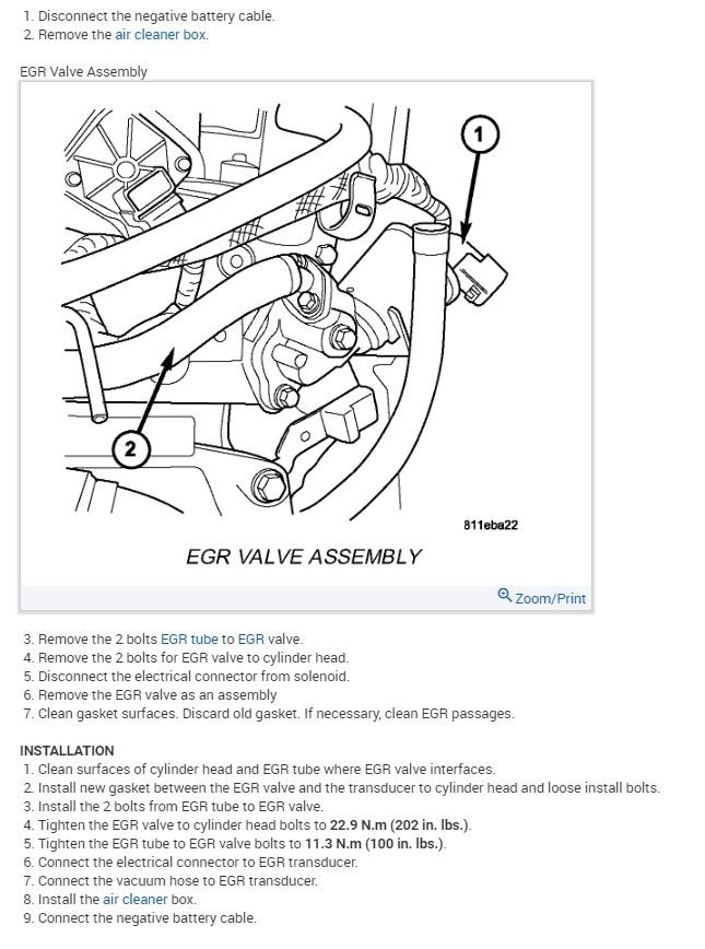 EGR Valve Where Is the Egr Valve Located on a 2006 Dodge Stratus