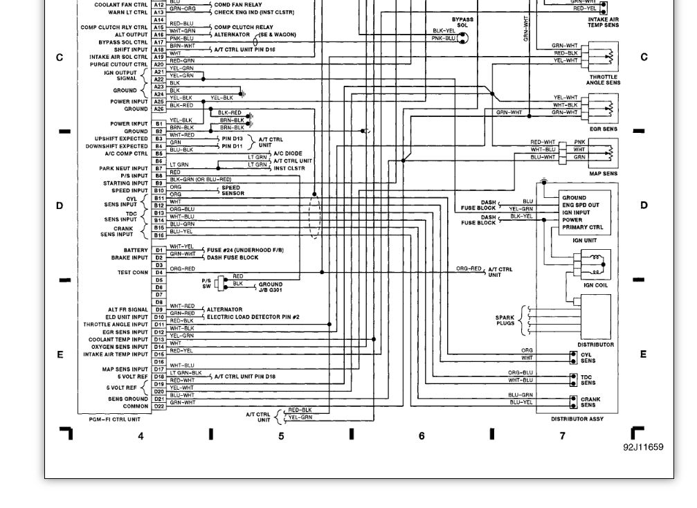 Distributor Wiring Diagram I Need A, 1991 Honda Accord Distributor Wiring Diagram