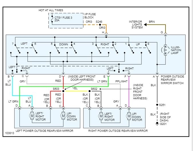Power Window Wiring Diagram Swapped Out Doors On My Amp 39 06