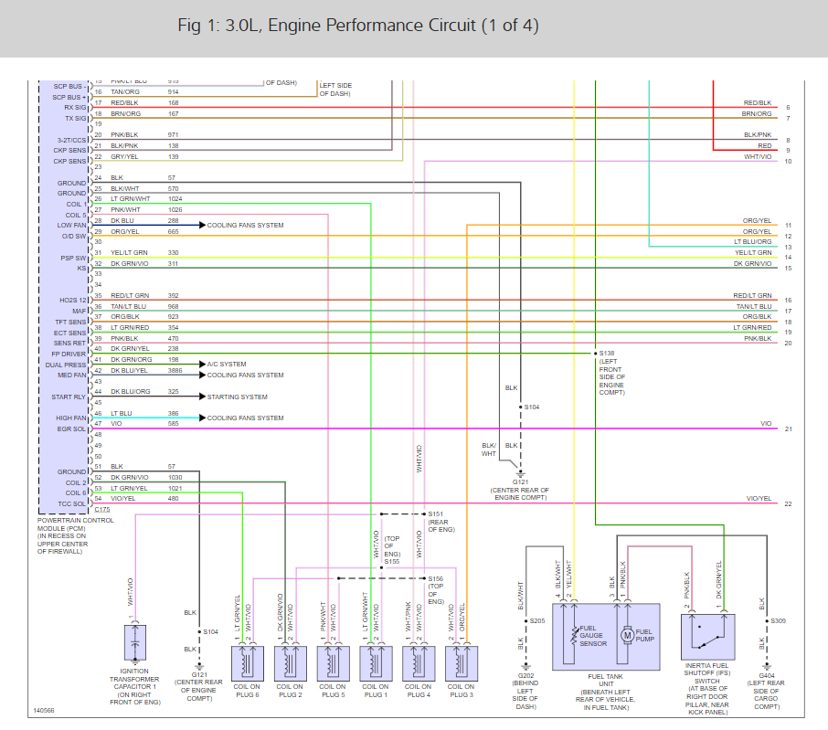 Pcm Pin Out Diagram Electrical Problem 6 Cyl Two Wheel Drive