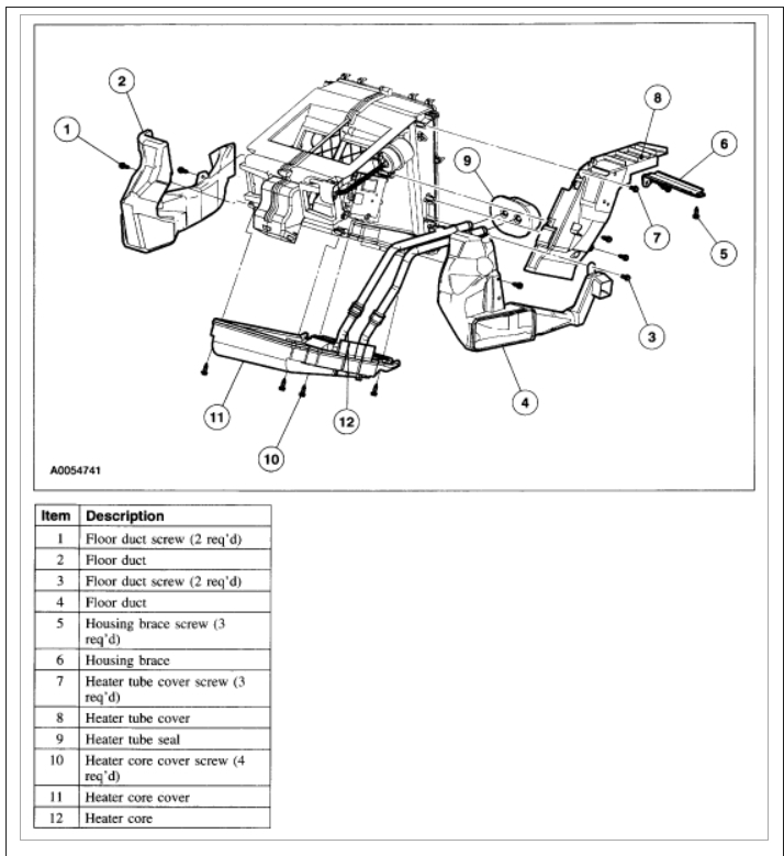 2001 Ford Expedition Heater Core Hose Diagram - Wiring Diagram