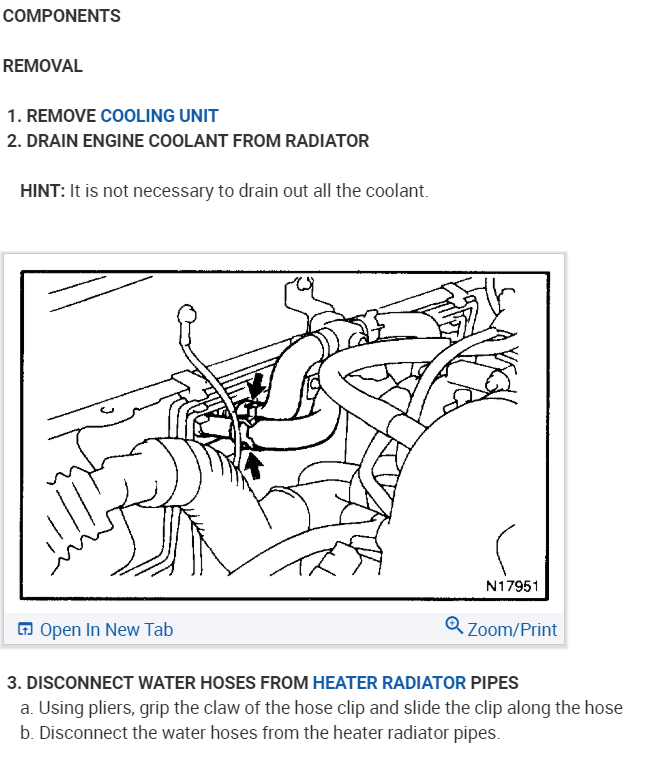 Heater Core How to Replace Heater Core on 1998