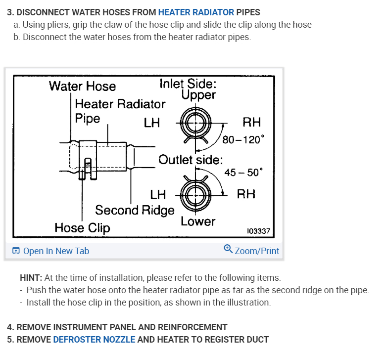 Heater Core How to Replace Heater Core on 1998