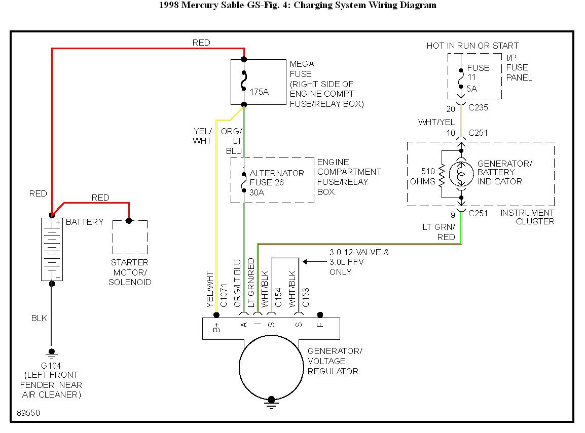 1999 Mercury Sable Fuel Pump Wiring Diagram - Wiring Diagram and Schematic