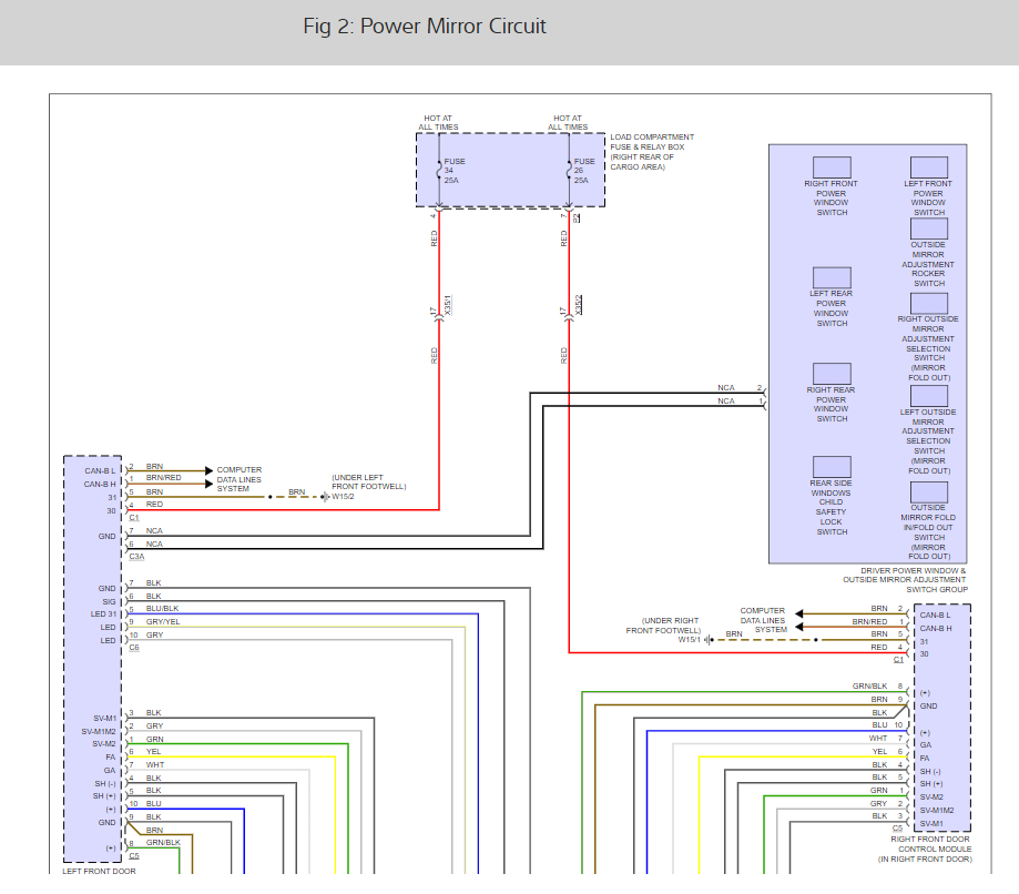 Driver's Side Power Mirror Not Working