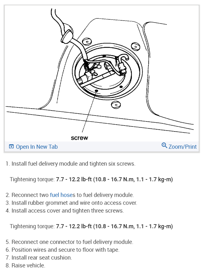Fuel Pump How Do I Check and Replace the Fuel Pump in My 02 Kia