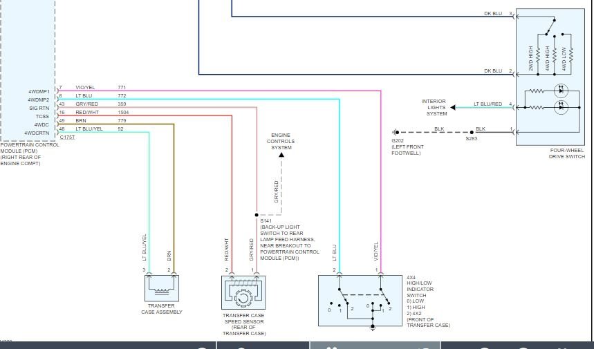 Transfer Case Motor Wiring: Replaced the Transfer Case Motor and