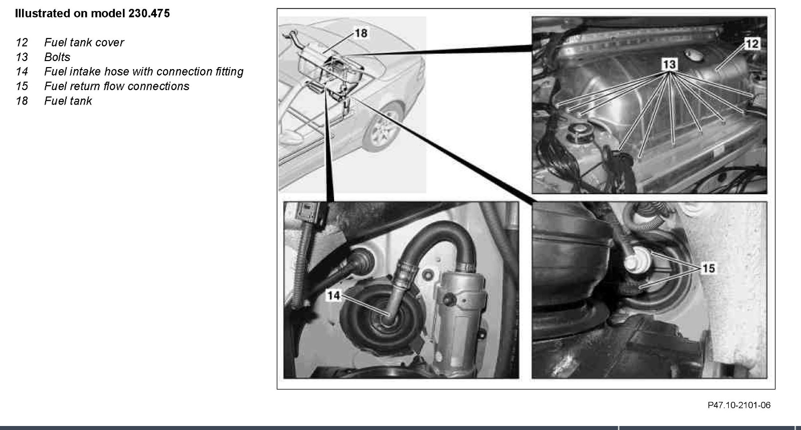 Fuel Tank Removal 2004 Mercedes SL500 How Do I Remove the Fuel