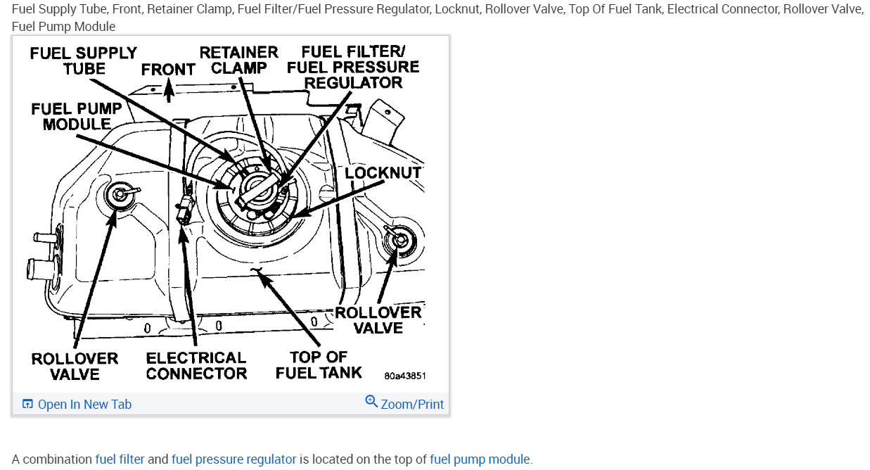 Location of Fuel Filter I Think I Need to Replace the Fuel Filter...