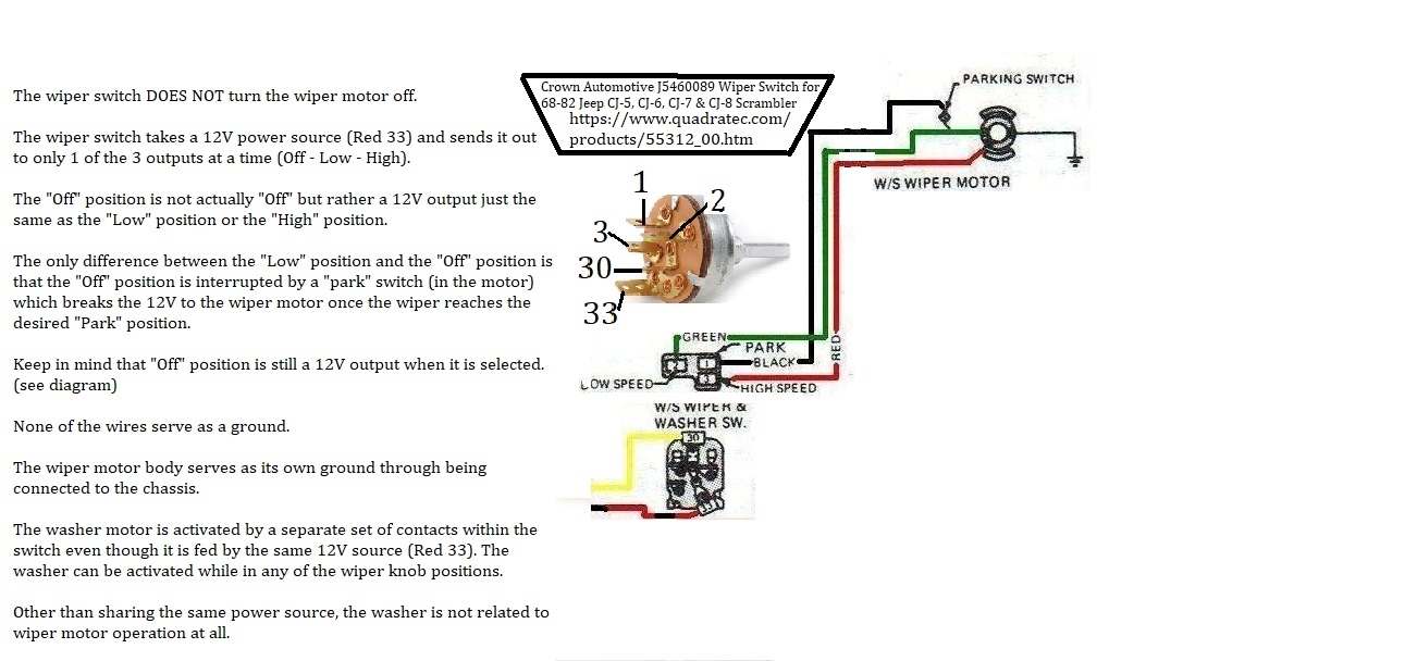 Jeep Cj Wiper Motor Wiring Diagram - Wiring Diagram