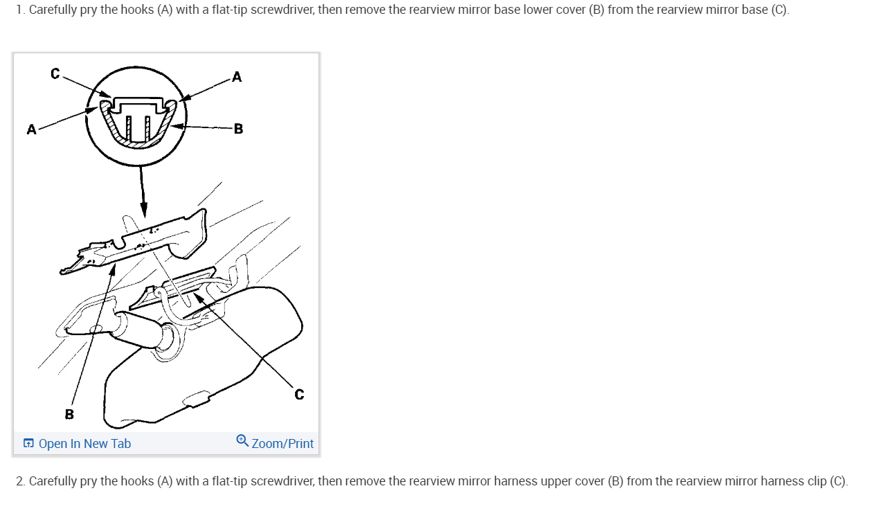 Rear View Mirror How Do You Remove the Inside Rear View Mirror?