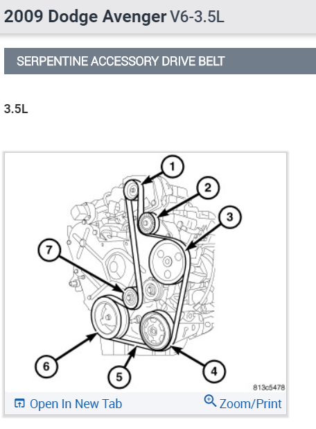 2013 dodge journey sxt serpentine belt