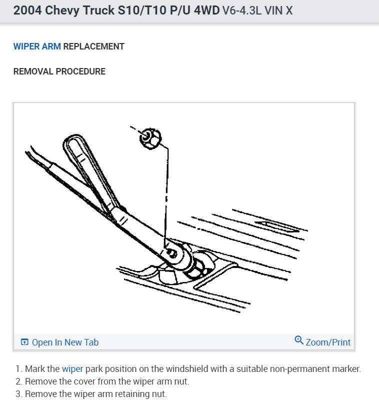 Windshield Wiper Arm Removal Can You Tell Me How to Remove the