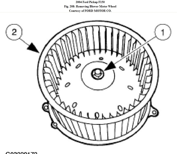 Heater Fan Motor How Do You Remove Heater Blower Fan 2004 F150
