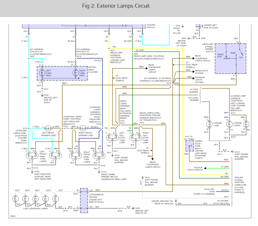 Tail Light Wiring: Can I Get a Tail Light Wiring Schematic Please...