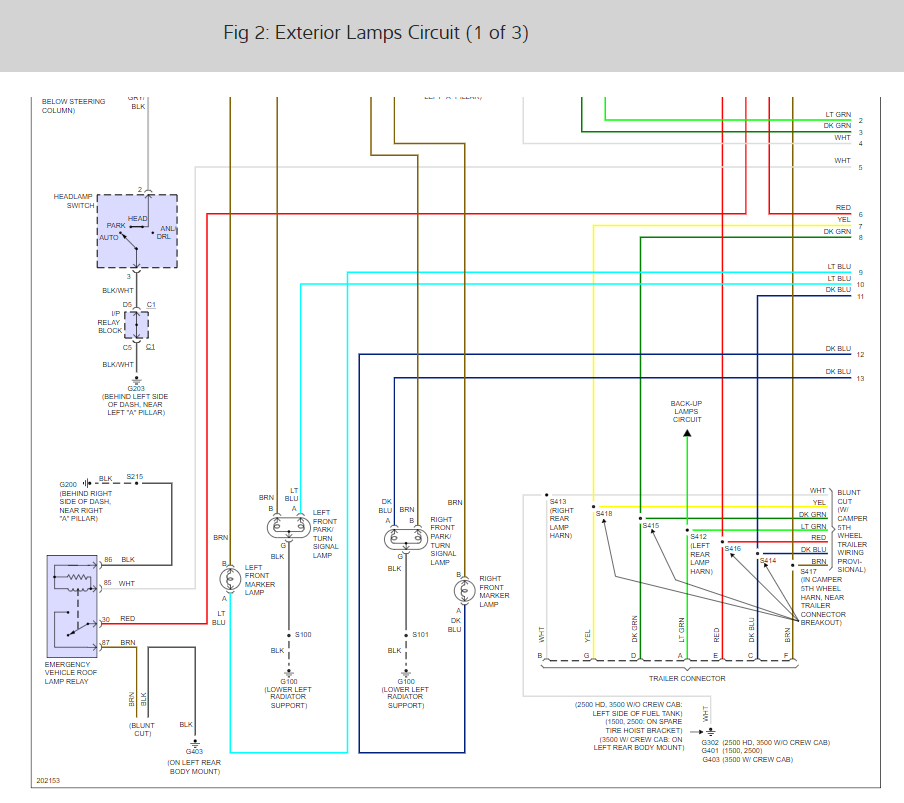 2006 Chevy Duramax 3500 Turn Signal Wiring Diagram from www.2carpros.com