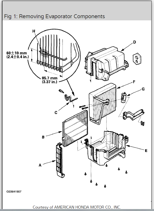 Location of Rear A/C Expansion Valve