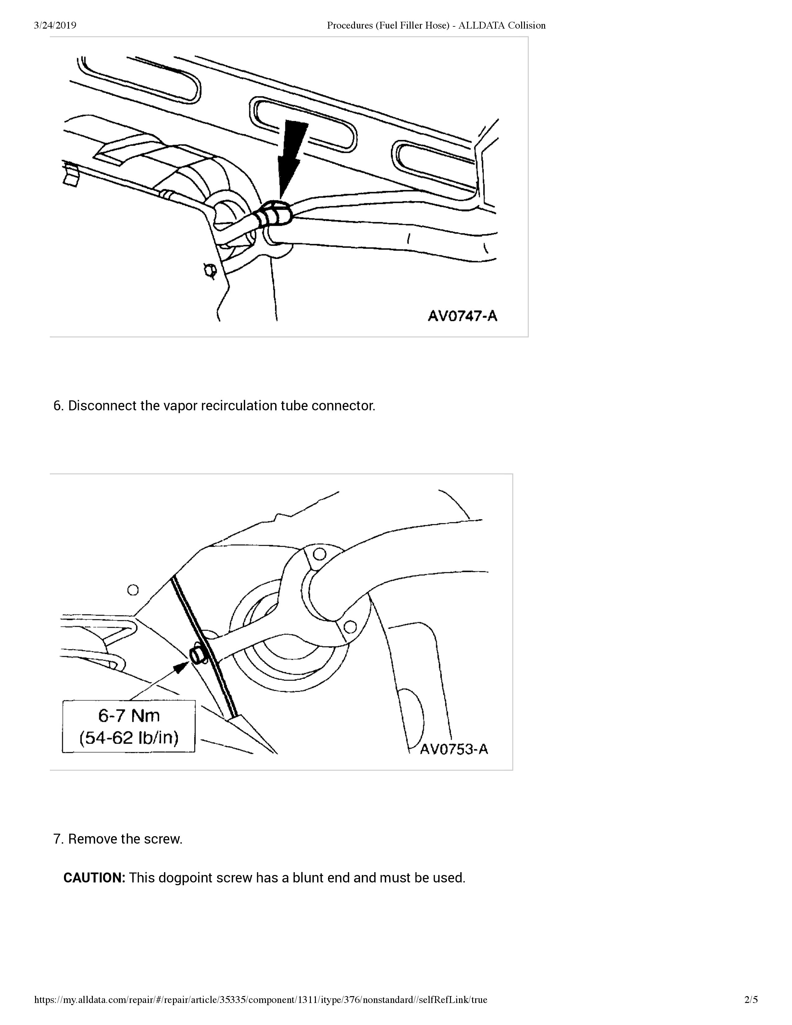 Fuel Tank Filler Neck It Is Leaking at the Bottom of the Line.