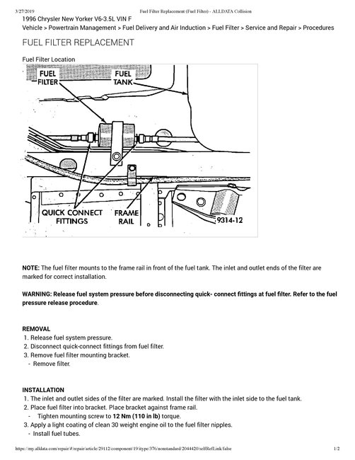 Fuel Filter Location Where Is the Fuel Filter Located?