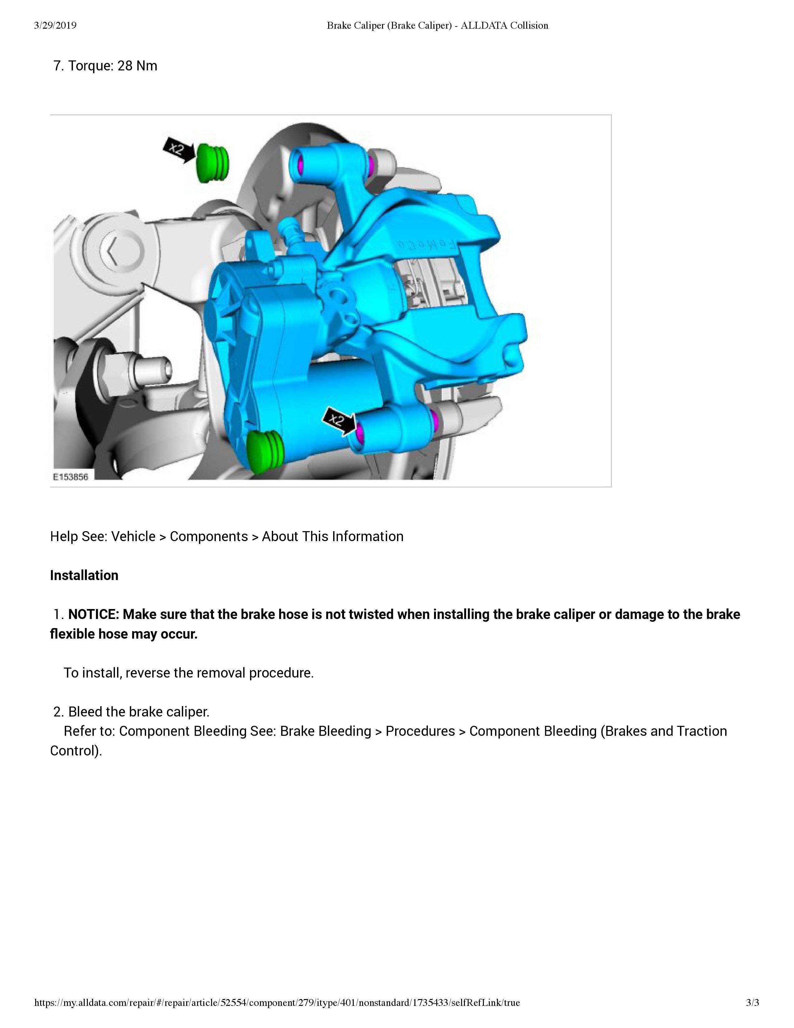 2011 ford edge brake booster replacement on Brake Bleeding Instructions Needed Had The Rear Left Caliper Lock