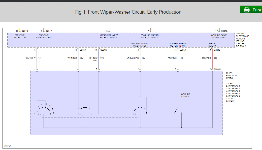 Rear Window Defroster and the Intermittent Wipers Are Working