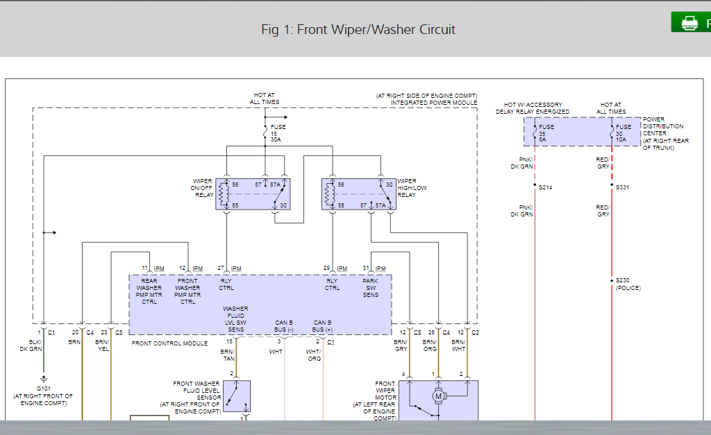 High Beam and Windshield Wiper Fuse Keeps Blowing